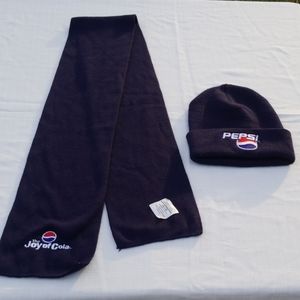 Matching Pepsi scar and beanie